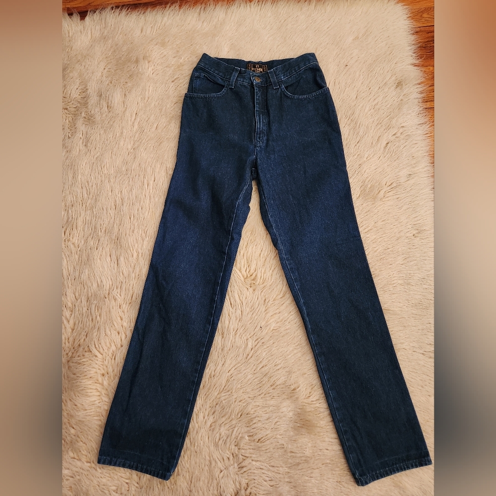 Fendi vintage Amor blue denim jeans. Vintage size 28